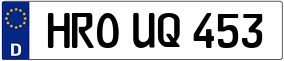 Truck License Plate